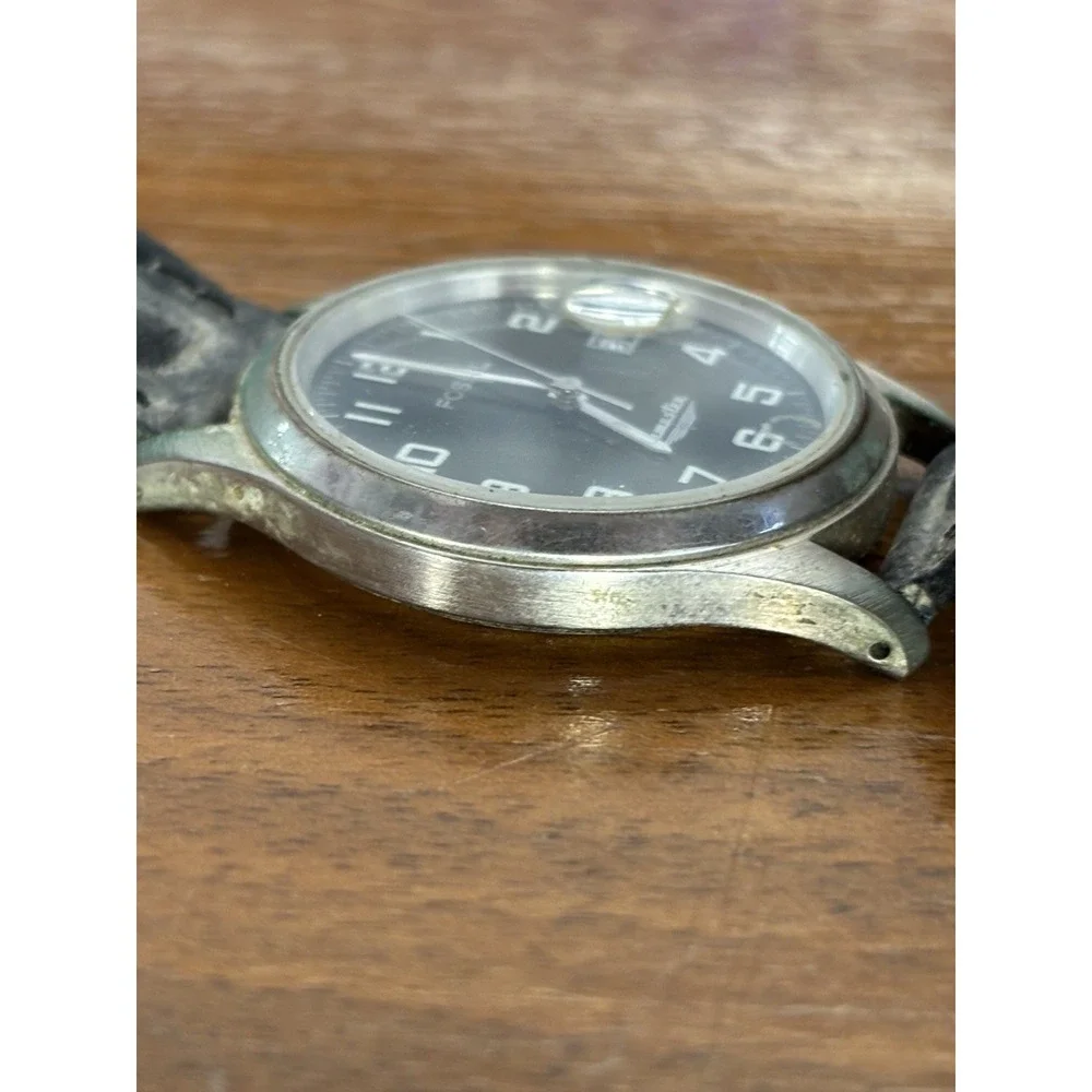 ⭐️Fossil Airmaster Black Dial on Stainless Bracelet Quartz Watch⭐️BI-1434⭐️